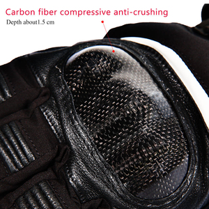 Gants de moto imperméables pour hommes, gants d'hiver chauds pour écran tactile, protection des articulations en fibre de carbone, gants de course - Product Image 4