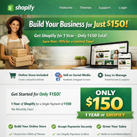 Crearemos una Tienda Shopify Profesional de Nivel Empresarial con Soporte para MAC, Marketing Digital, Envío por Correo Electrónico para tu Negocio (2-3 Días)