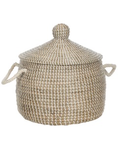 Seagrass <b>basket</b> with lid Handmade <b>Storage</b> <b>Basket</b> Wholesale eco-friendly Made in Viet Nam - Product Image 1