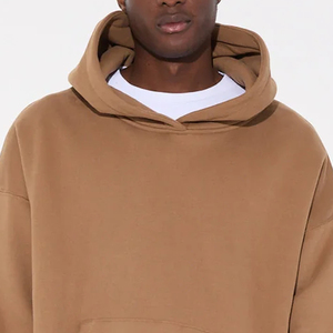 Sweat-shirts pour hommes en molleton 100% coton, respirants, couleurs personnalisées, poche, imprimé numérique, manches longues, taille oversize - Product Image 1