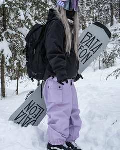 Pantalones de esquí holgados Crago de alta calidad, pantalones impermeables para Snowboard al aire libre con característica a prueba de viento, pierna ancha, ajuste holgado, estilo de calle alta - Product Image 6