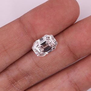 Diamants CVD cultivés en laboratoire, taille émeraude, certifiés IGI, uniques, de 1 à 3 carats, provenant de mines anciennes, pour la fabrication de bijoux (bagues, boucles d'oreilles, pendentifs) - Product Image 2