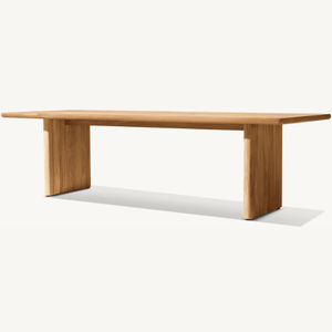 Mesa de comedor rectangular de madera de teca de buena calidad para uso en exteriores, duradera y resistente a la putrefacción. - Product Image 2