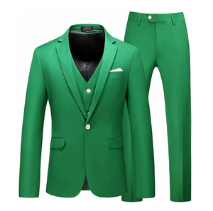 Costume de mariage 3 pièces sur mesure pour homme, coupe ajustée, respirant, idéal pour les affaires et les occasions formelles - Product Image 5