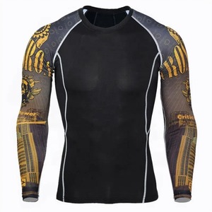 Camiseta de Compresión Rash Guard para Hombre, Tallas Grandes, Manga Larga, Cómoda y Transpirable, para Todas las Temporadas, Superventas - Product Image 5