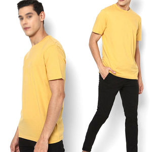 Camisetas de hombre de algodón de bambú de peso pesado, estilo hip hop, manga corta, lisas, transpirables y que absorben la humedad. - Product Image 3