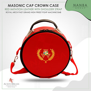 Estuche para Gorra de Gran Sacerdote de la Arcada Real Masónica Roja con Tira - Product Image 5