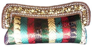 Lowellcraft Satin Casual Tote <b>Clutch</b> Purse for Women - Product Image 2