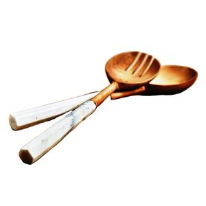 Servidores de Ensalada de 11 Pulgadas, Recubiertos de Resina Ecológica, Aptos para Lavavajillas, Diseño Moderno, Hechos en India - Product Image 1