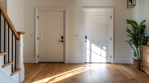 Puerta Minimalista de Polímero, Madera y PVC Compuesto, Personalizable, Insonorizada, Precolgada, Interior, Impermeable, de Empuje y Tirón, para Hospitales y Hoteles - Product Image 6