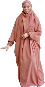 Latest Model 2026 High Quality Burqa Muslim Dress Plain Pink Color Women Abaya Dubai Traditional Islamic Clothing Hijab Abayas - Product Image 4