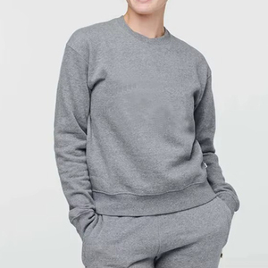 เสื้อสเวตเชิ้ตแขนยาวผู้หญิง พิมพ์โลโก้ได้ ระบายอากาศได้ดี ผลิตจากวัสดุที่ยั่งยืน สวมใส่สบายๆ แบบเรียบง่าย มีจำหน่ายแล้ว - Product Image 1