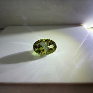 Diamante ovalado de 6 quilates, corte brillante modificado, color verde intenso, cultivado en laboratorio, VS1, piedra suelta para la elaboración de joyas. - Product Image 2