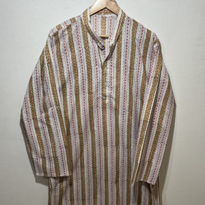 Exclusive <b>Men's</b> Traditional Cotton <b>Kurta</b> | Full Sleeve Long Ethnic Wear | Striped Designer <b>Kurta</b> - Product Image 3
