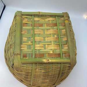 Panier en bambou tissé à la main, rangement rustique pour la cuisine avec poignées, organisateur naturel écologique, fournisseur OEM Vietnam - Product Image 4