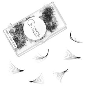 Personalizado ODM/OEM 3D-10D 0,05 0,07 C CC D cURL volumen prefabricado ventilador extensiones de pestañas a granel Promade hecho a mano suelta abanico pestañas naturales - Product Image 2