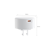 Adaptor Daya Pengisi Daya Cepat USB-C PD 25W Tipe-C untuk iPhone, Samsung, Ponsel Android, dan Tablet