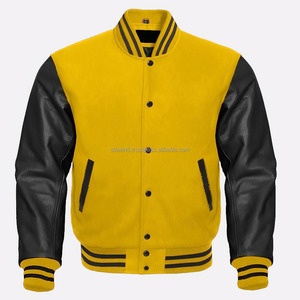 Veste universitaire personnalisée en molleton épais avec patch en chenille, imperméable, respirante, réversible, 100% polyester, OEM pour hommes - Product Image 2