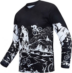 Maillot de vélo personnalisé pour hommes, vêtements de descente, maillot de cyclisme, maillot de moto tout-terrain, maillot de VTT, maillot de BMX personnalisé - Product Image 1
