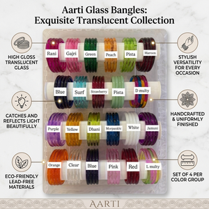 Handmade <b>Rainbow</b> Glass Bangles Colourful Multi Colour Striped Glass <b>Bracelets</b> Traditional Indian Glass Jewelry for Women Bulk - Product Image 6