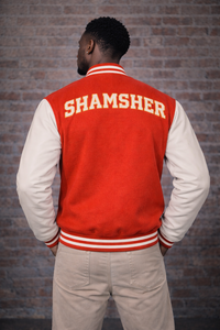 Blank <b>Varsity</b> <b>Jackets</b> Men Leather Sleeve Letterman <b>Varsity</b> <b>Jacket</b> for Men Fashion Loose Fit <b>Plain</b> Men's Clothing <b>Varsity</b> <b>Jacket</b> - Product Image 3