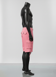 กางเกงขาสั้นคาร์โก้ผู้ชายสำหรับฤดูร้อน กางเกงขาสั้นคาร์โก้ลำลองสไตล์ไฮสตรีทเหนือเข่า ผ้าฝ้าย กางเกงขาสั้นซาฟารีสำหรับผู้ชาย - Product Image 3