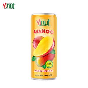 OEM 320ml VINUT Délai de livraison court Fournisseurs de boissons Fabricants Échantillon gratuit Boisson de jus de mangue en conserve Autres boissons Catégorie - Product Image 1