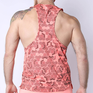 Último Diseño, Mejor Calidad, Camiseta sin Mangas para Hombre, 100% Poliéster Estampado, Venta al por Mayor, Tejido Transpirable, para Uso Casual y Deportivo - Product Image 3