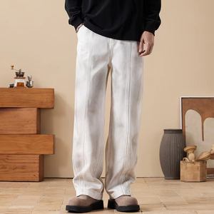 Jean en denim baggy pour homme grande taille, résistant, avec poches cargo, pour la moto - Product Image 4