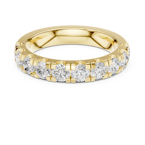 Anillos de Boda Aries Jewel de Oro Sólido de 14K, Clásicos y Sencillos, con Diamantes Cultivados en Laboratorio HPHT, Color VVS VS EF, para Uso Diario - Product Image 3