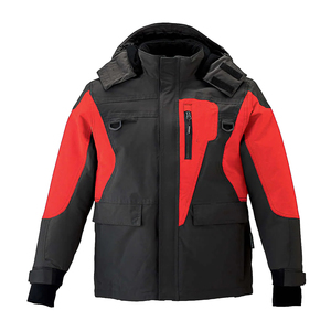 Chaqueta de Motocicleta con Capucha y Bloques de Color para Hombre, con Cierre de Cremallera y Múltiples Bolsillos, Resistente al Viento, para Invierno - Product Image 4
