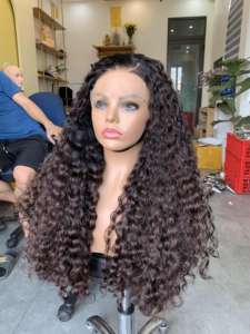 Extensions de cheveux humains vierges Remy vietnamiens doux et lisses birmans bouclés en vrac cheveux tissage perruques dentelle matière première trame unique - Product Image 3