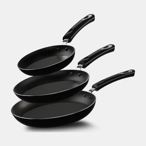 Modern Kitchen Aluminum Non-Stick Sauté Fry <b>Pan</b> with Even Heat Technology and Strong Riveted Heat Safe Handle - Product Image 2