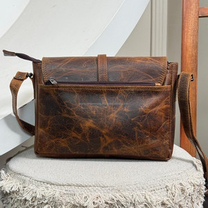 Luxury Unique Design Travel Shoulder <b>Bag</b> Genuine Crunch Leather Fashionable Messenger <b>Bag</b> Designer <b>Small</b> Crossbody <b>Bag</b> <b>for</b> <b>Men</b> - Product Image 5