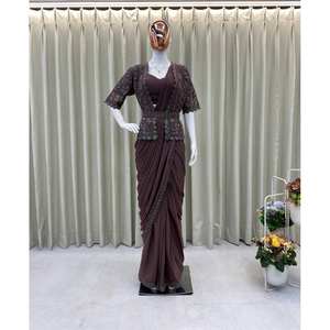 Vestidos de Noche, Hermoso Koti, Sari de Fiesta Adornado - Product Image 5