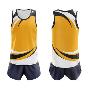 Conjuntos de Uniformes Deportivos para Pista y Campo, Cómodos, de Alta Calidad, Estampados, Tallas Grandes, Transpirables, de Secado Rápido, Ligeros, Unisex - Product Image 1