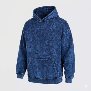 Sudadera con Capucha Roja para Hombre, Corte Regular, Color Sólido, Informal, Tejida, Manga Larga, Diseño con Bolsillos, Ropa de Otoño - Product Image 2