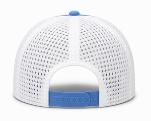 Casquette unisexe bleu clair avec panneaux en mesh, chapeau de sport décontracté respirant pour la promotion en extérieur et l'usage quotidien - Product Image 3