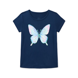 Camisetas estampadas de alta calidad para niñas de verano, diseño personalizado, camisetas estampadas para niñas de Bangladesh - Product Image 1
