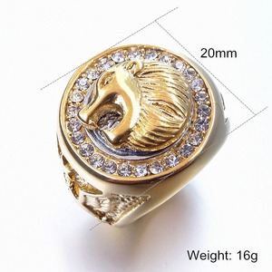 Premium Quality Gold and <b>Silver</b> Iced Out Moissanite <b>Ring</b> for <b>Men</b> Fashion Shows and Entertainment Industry Styling for Sale - Product Image 4
