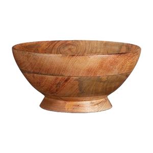 Bol en bois fabriqué à la main avec finition lisse Design élégant Parfait pour le service et la décoration de la maison Bois naturel pour un look élégant - Product Image 1