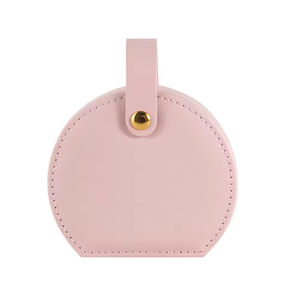 Handle Travel Jewelry <b>Box</b> for Gift Use Leather Made Multi Colors for Earring <b>Ring</b> Necklace Desktop Organizer Bo - Product Image 5