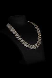 Cadena de eslabones cubanos helados de 20 mm para B2B de fábrica, con detalles de diamantes de laboratorio, cierre tipo rompecabezas, plata 925, oro macizo de 10K, 14K, 18K, estilo Hip Hop - Product Image 6