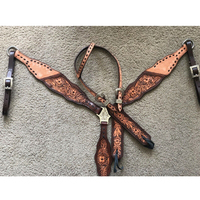 Ensemble de têtière et de collier de poitrail en cuir de haute qualité, disponible au prix de gros pour l'équitation