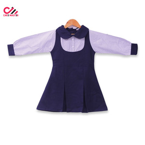 Uniforme Escolar para Niñas CARE MASTER, Vestido de Algodón Oxford con Camisa Azul y Falda Plizada para Niñas - Product Image 2