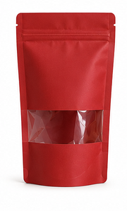 Food Grade Resealable Kraft Paper Stand up Zipper Pouch with Transparent <b>Window</b> PE <b>Plastic</b> Custom Printed - Product Image 2