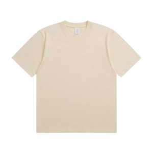 Camiseta de Manga Corta para Hombre, Talla Grande, Cuello Redondo, Color Liso, Tejido de 200 Gramos, Poliéster/Algodón, Venta al Por Mayor, Alta Calidad - Product Image 1