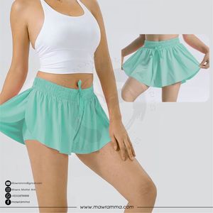 Mawra – jupe plissée rose pour femmes, style sportif, taille élastique, cordon de serrage, respirante, mini-jupe 2 en 1, short d'été pour femmes - Product Image 5