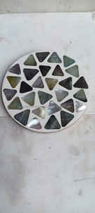 Sous-verre en nacre indienne fait main de qualité supérieure, incrusté de coquillages, pour la vente au détail, l'hôtellerie et les designers, fabriqué en INDE - Product Image 5