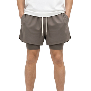 Shorts de bain pour hommes personnalisés, écologiques, imperméables, respirants, coupe-vent, séchage rapide, légers, en Spandex/Polyester, pour sports d'été - Product Image 1
